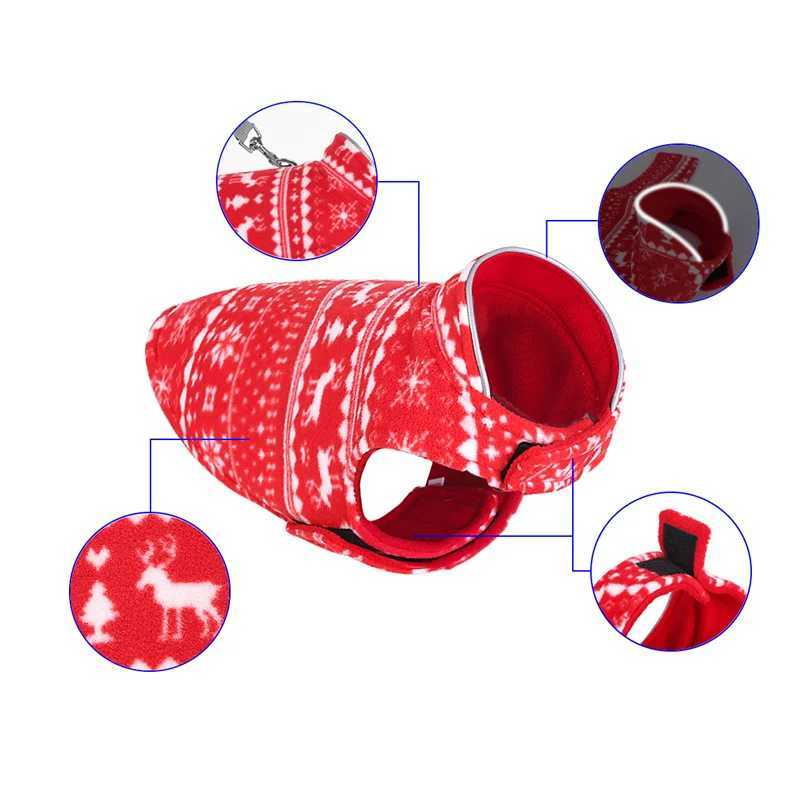 Christmas Winter French Bulldog Pet Coat Jacket for Small Large Dogs Reversible Puppy Big Dog Clothes Shiba Inu mascotas CostumeW251017