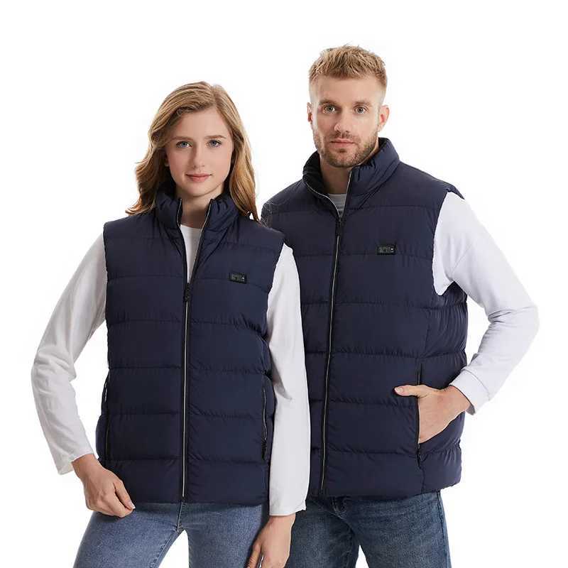 9 Heated Vest Zones Electric Heated Jackets Men Women Sportswear Heated Coat Graphene Heat Coat USB Heating Jacket For Camping H251017