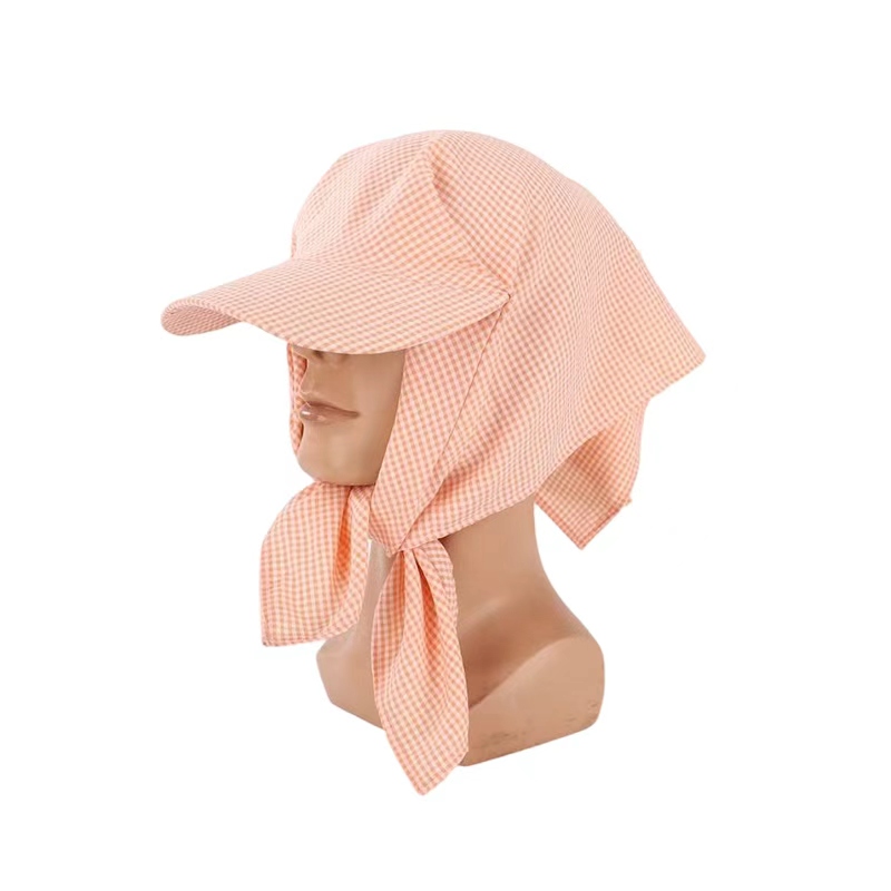 Village girl hat with large eaves for sun protection and UV protection