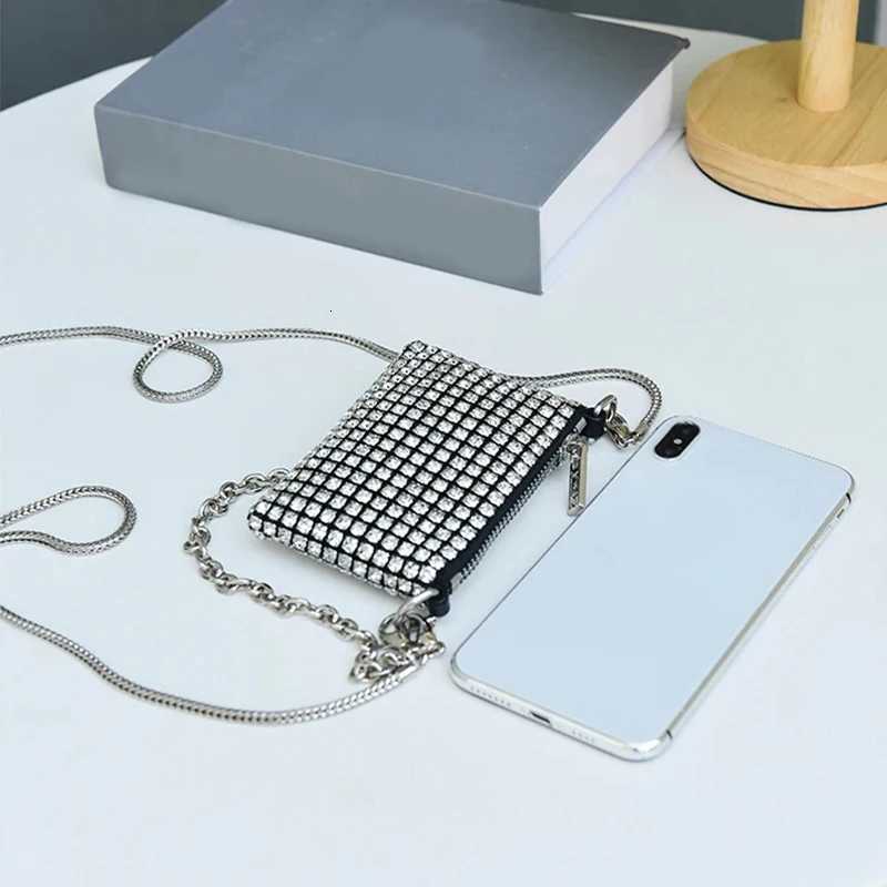 JIOMAY Small Designer Handbags for Women 2024 Rhinestones Purses for Lipstick Coin Card Party Chain Mini Evening Shoulder Bags Z251017
