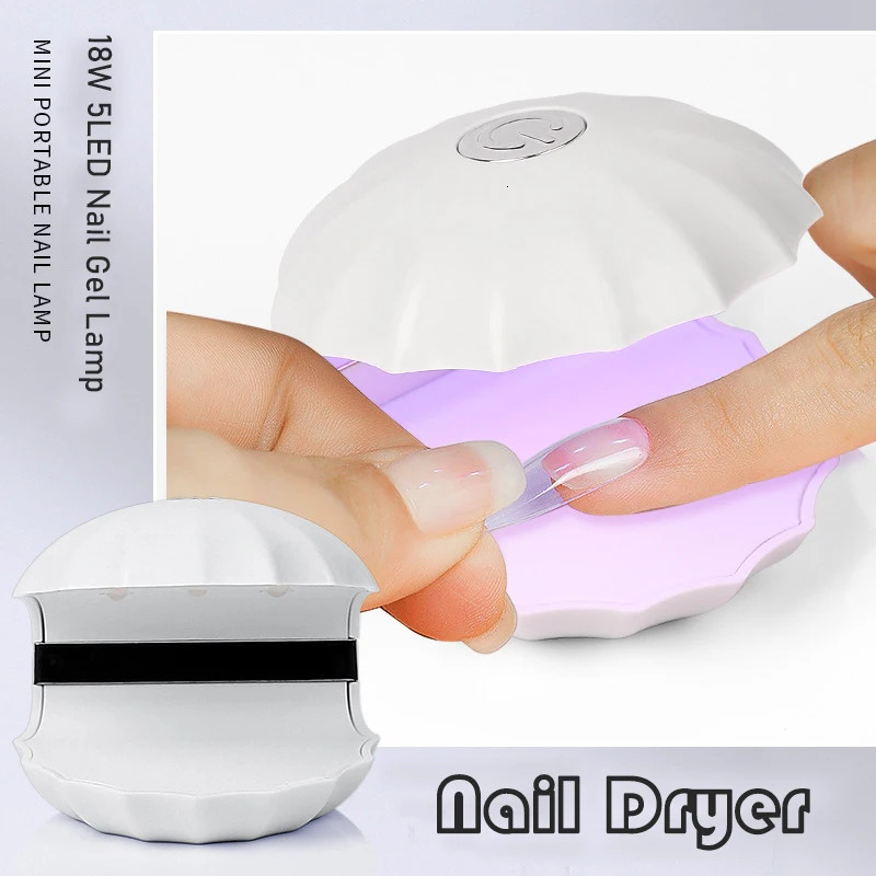 18W Mini Nail Dryer UV LED Lamp Single Finger Potherapy Machine Portable Nails UV Gel Polish Quick Drying Manicure Tools 251014