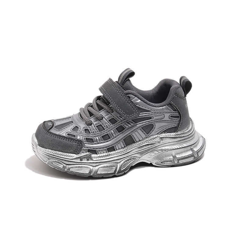 Fashion Boys Dad Shoes 2025 Spring and Autumn New Breathable Mesh Sneakers Girls Stylish Outdoor Running Shoes W251017