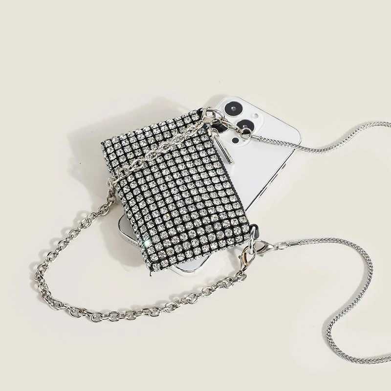 JIOMAY Small Designer Handbags for Women 2024 Rhinestones Purses for Lipstick Coin Card Party Chain Mini Evening Shoulder Bags Z251017