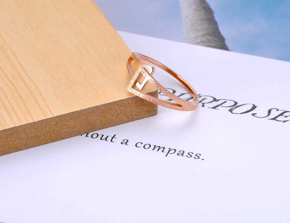 JeeMango Design Titanium Stainless Steel Geometric Party Rings Rose Gold Color Bohemia Beach Ring Jewelry For Women JR20084W251017