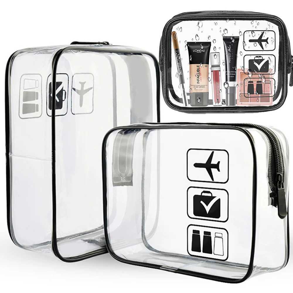 31pcs Transparent Zipper Makeup Bag Organizer Box Men Women Travel Clear Cosmetic Bag Waterproof Toiletry Wash Make Up Bags W251017