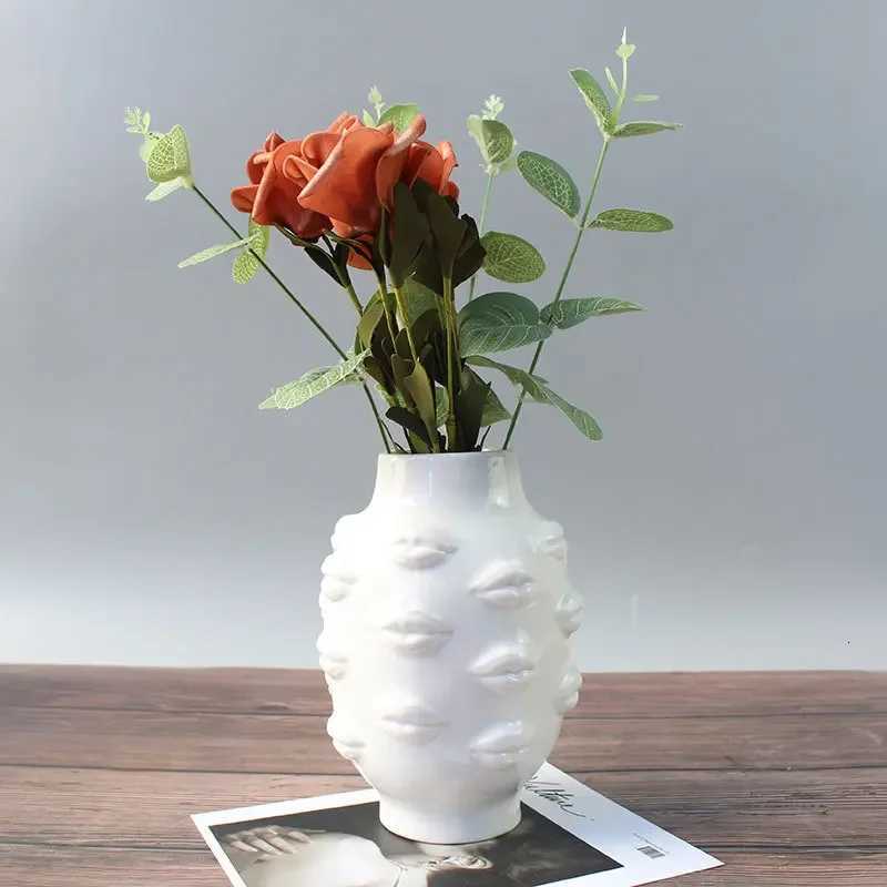 DXUIALOI ceramic vase modern minimst creative human body vase flower arrangement living room Ornaments Home decor accessories C251017