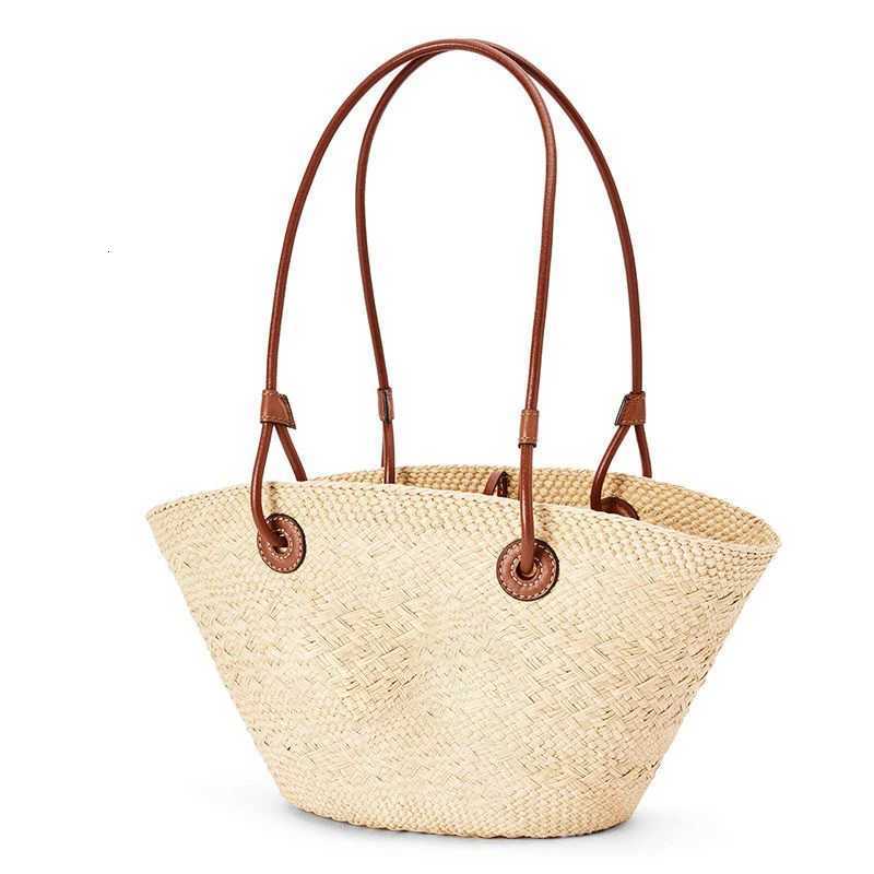 French Elegant Woven Bag Fashionable Light Luxury Brand Designer Bag Retro Shoulder Handbag Large Capacity Solid Color Tote Bags Z251017