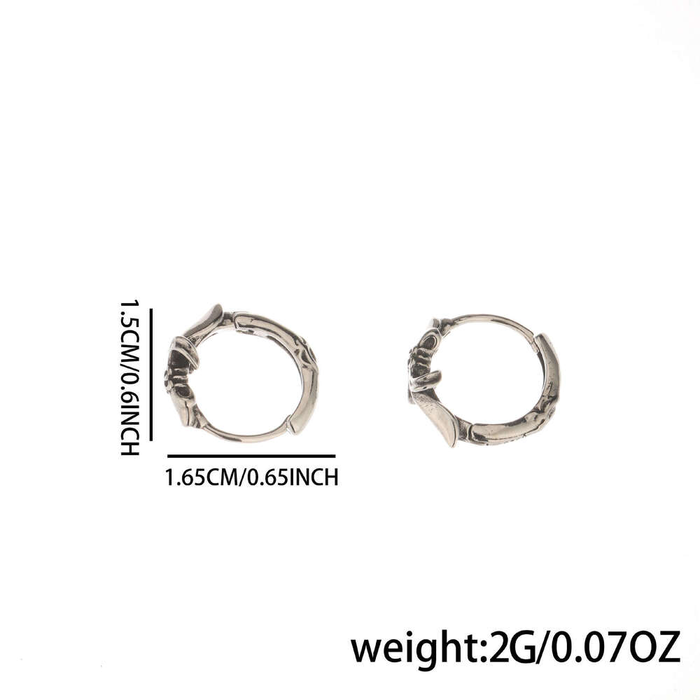 Cross for Men Fashionable High-end Earrings Vintage Hoop Hypoallergenic Trendy Yiwu Hot-selling Accessories