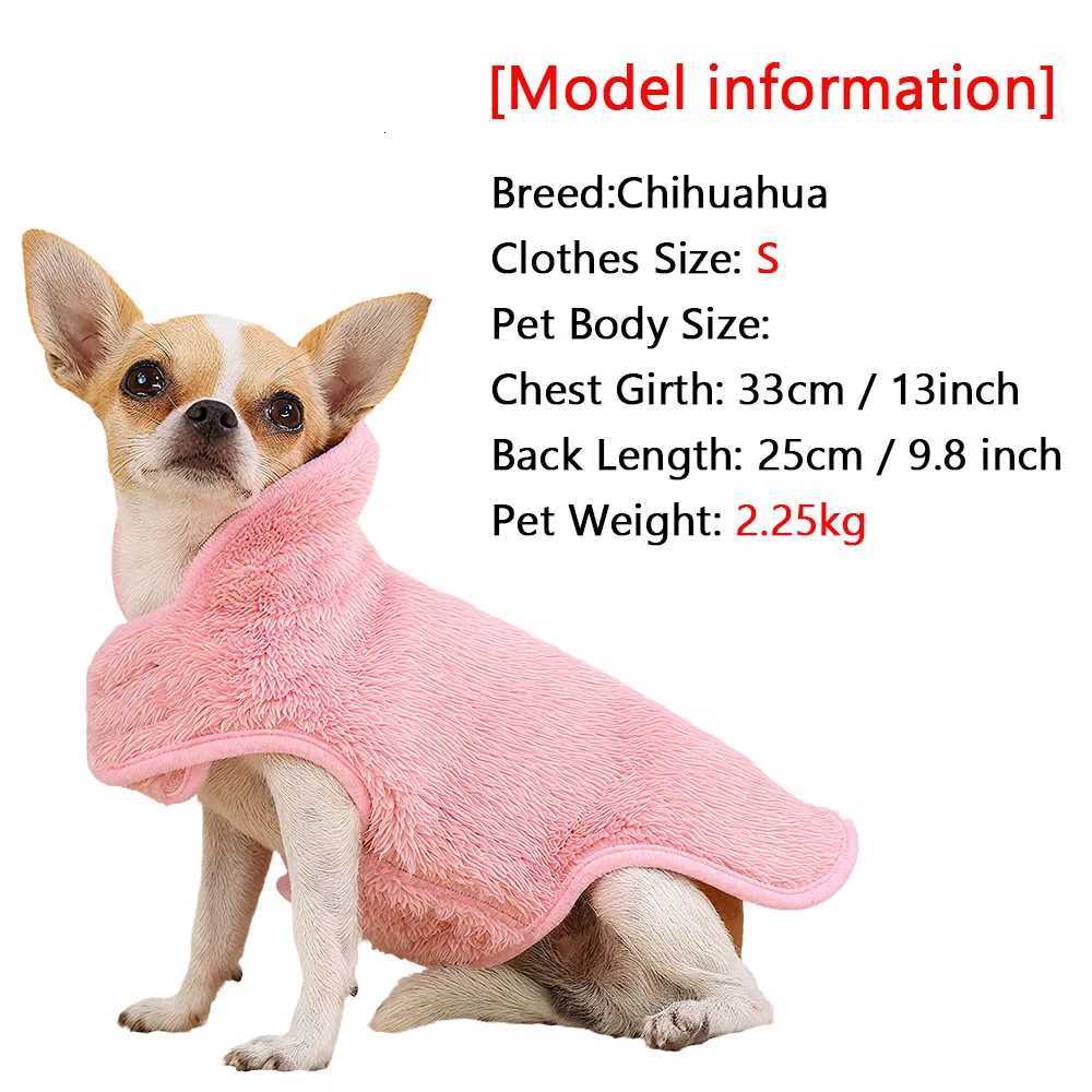 Thick Pet Clothes Adjustable Soft High Neck Puppy Fleece Reversible Jacket Coat For Small Medium Dogs French Bulldog DachshundW251017
