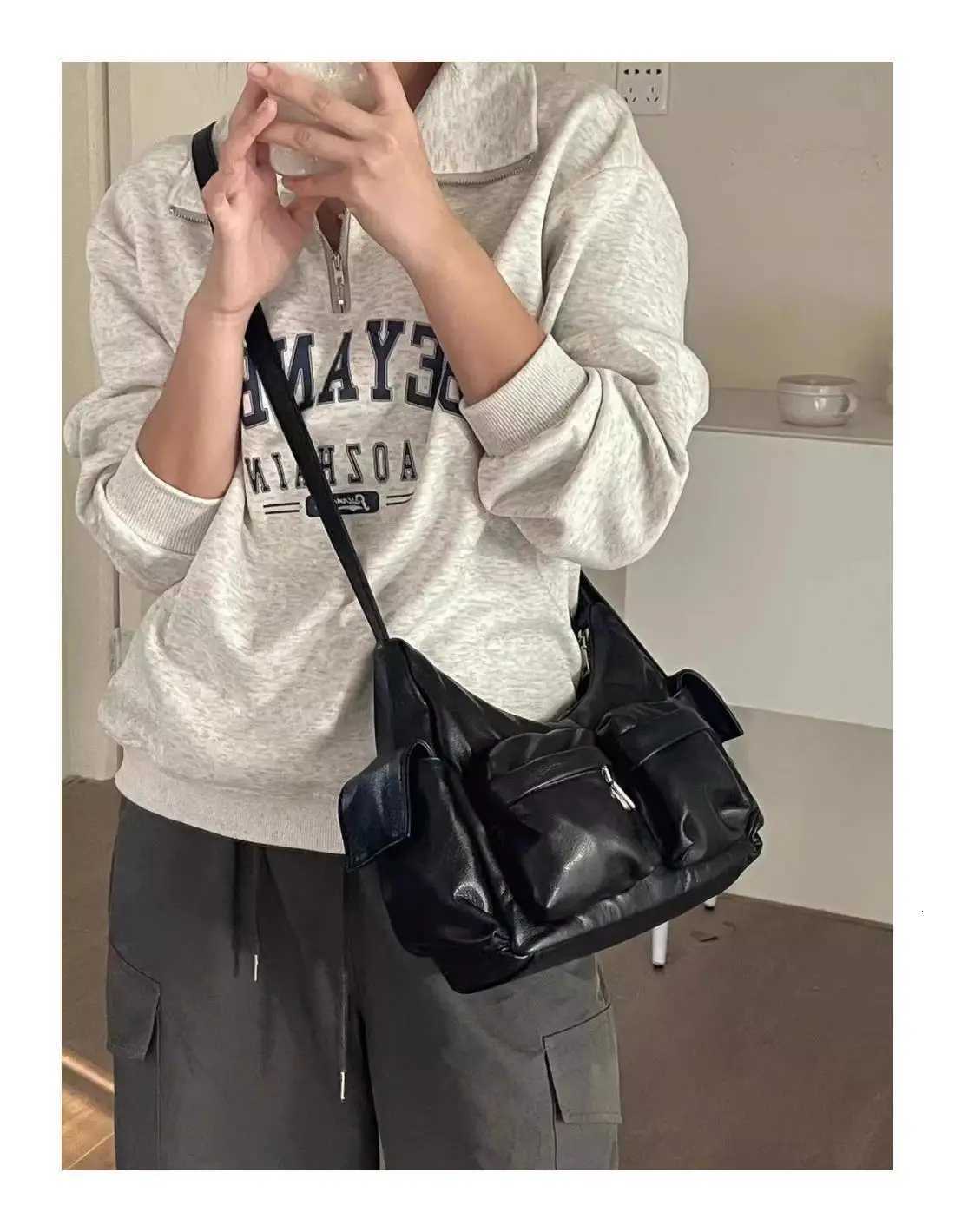 Wen Bag Luxury Y2K Allmah Casual Safari Style HighCapacity Shoder Bag Pures and Bags Crossbody Girls Bags1 D251017