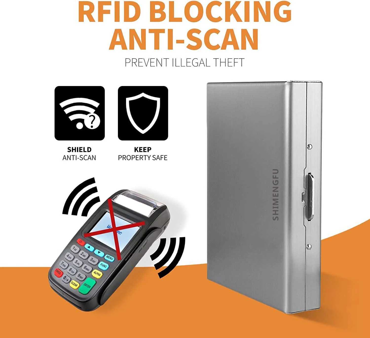 Stainless Steel Antimagnetic Card Holder Metal Credit Card Case Business Organizer Purse for Men And WomenW251017