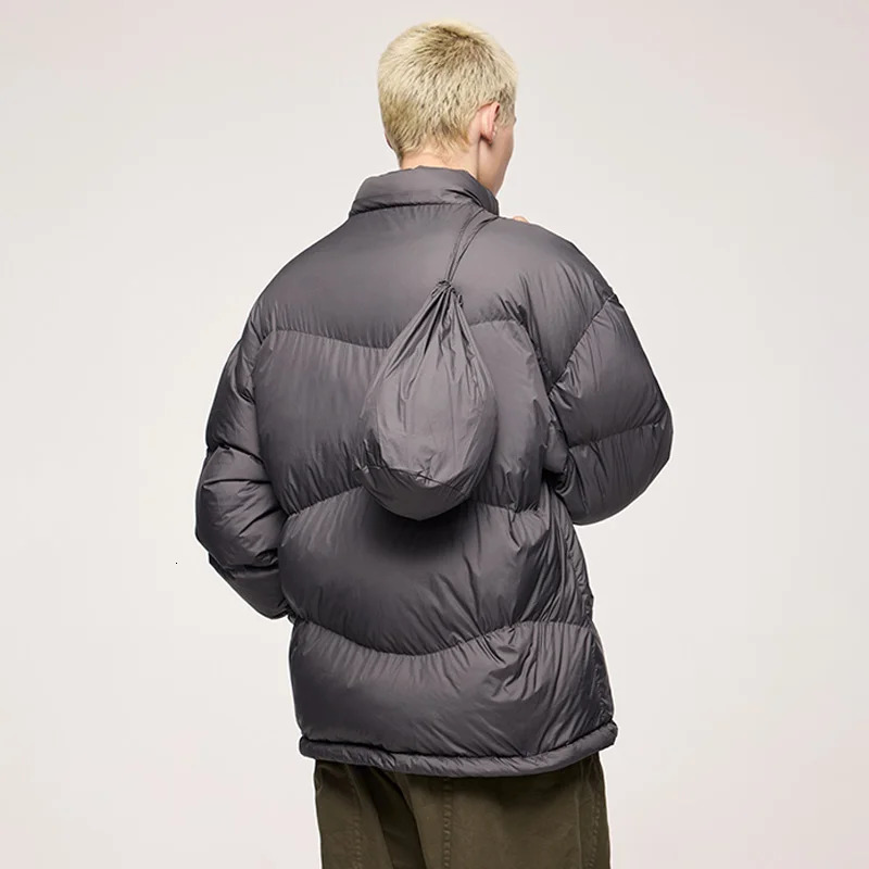 INFLATION Lightweight Puff Down Jacket Unisex Winter 90 Down Classic Solid Color Hooded LooseFit Men Coat 251017