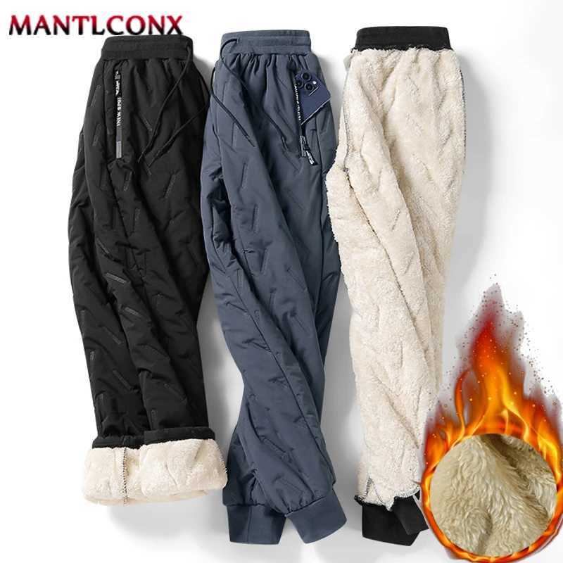 New Fleece Warm Winter Mens Pants Casual Thick Joggers Pants for Men Thermal Padded Trousers Black Sweatpants Men Waterproof H251017
