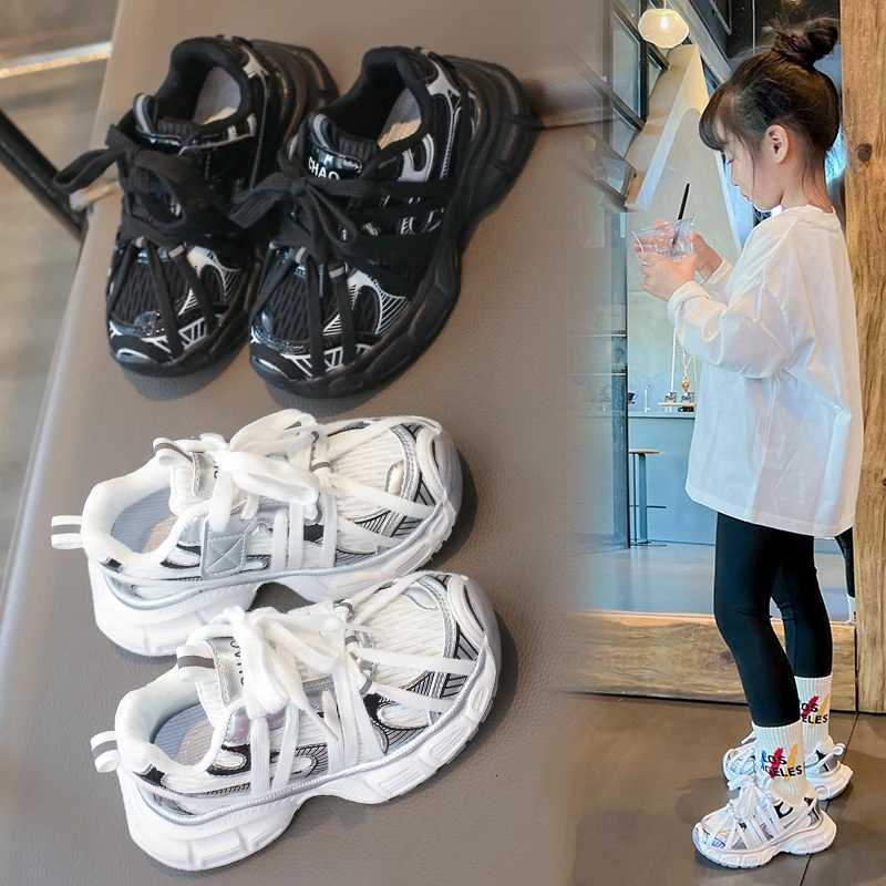 2025 Autumn new childrens shoes dad shoes street dance allseason running shoes spider lacing sports shoes Kids shoesT251017