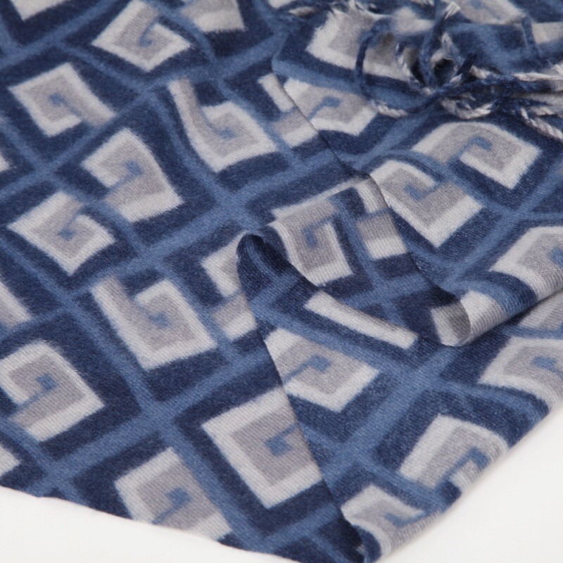 Plaid Print Scarf Mid-Length Shawl High-End Imitation Cashmere Winter Atmosphere Warm Neck