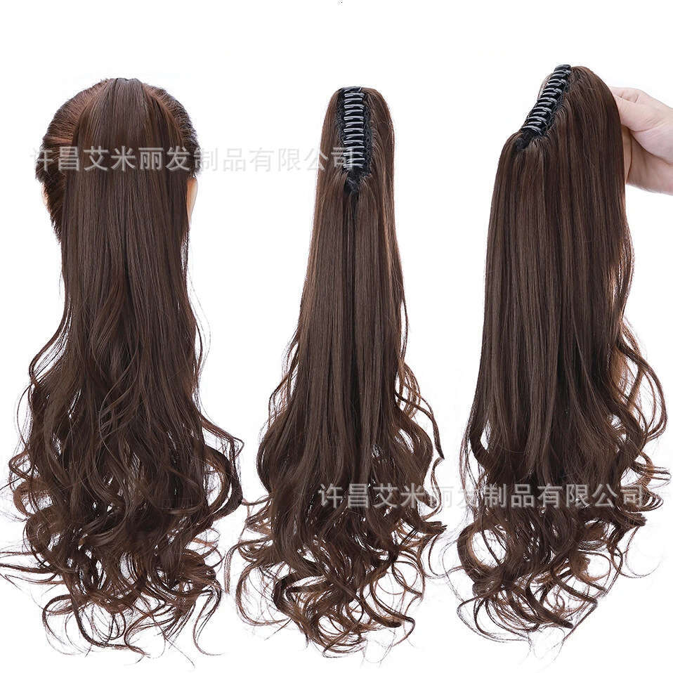 Long Curly Wavy Curl Large Claw Clip Ponytail Hair
