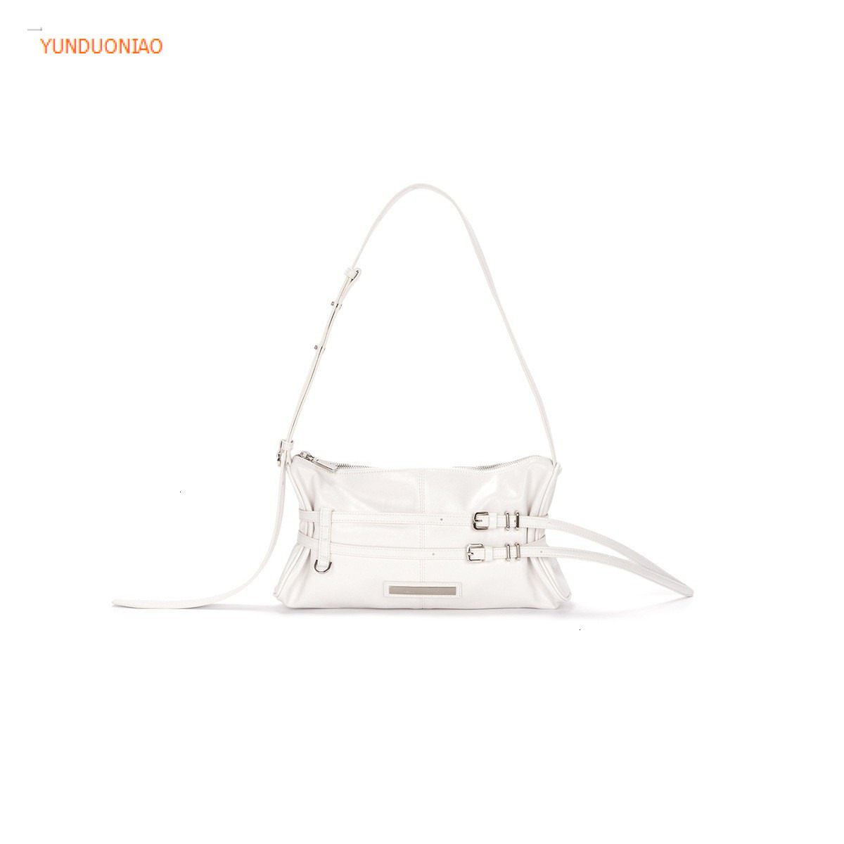 Autumn and Winter New Solid Color Designer Bag Double Drawstring Strap Single Shoulder Underarm Bag Luxury Handbag Minimalist Women's Shoulder Ba