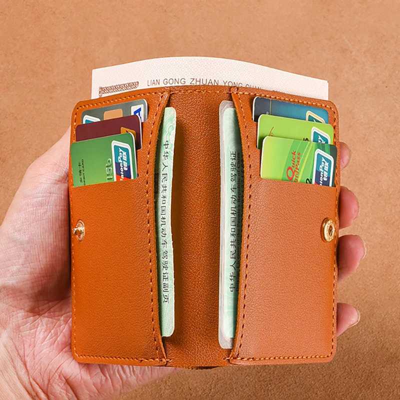 2024 New Slim Wallet With Card Holder For Women Men Fold Buckle Small Wallet Portable Bank Card DriverS License Ultra Light BagW251017