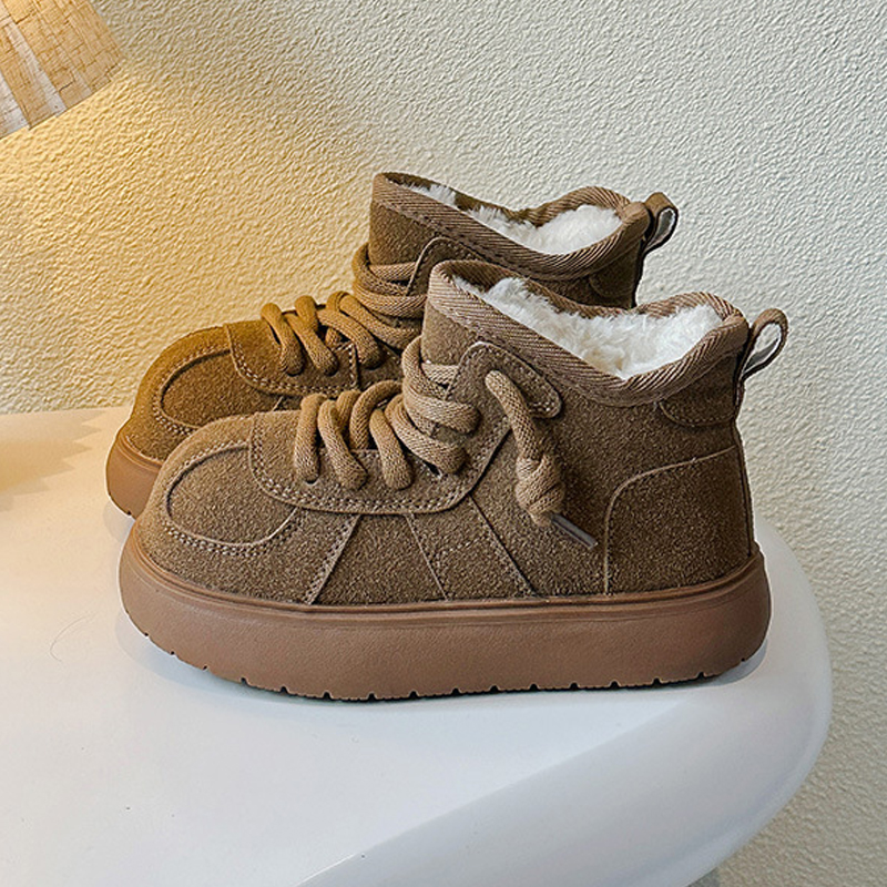 Kids Boots for Youth Child Toddler Winter Plush Warm Boots Kidszworld Boy Girl Bigh Children Non Slip Boots Cotton Shoes Size 26 - 38 C01095