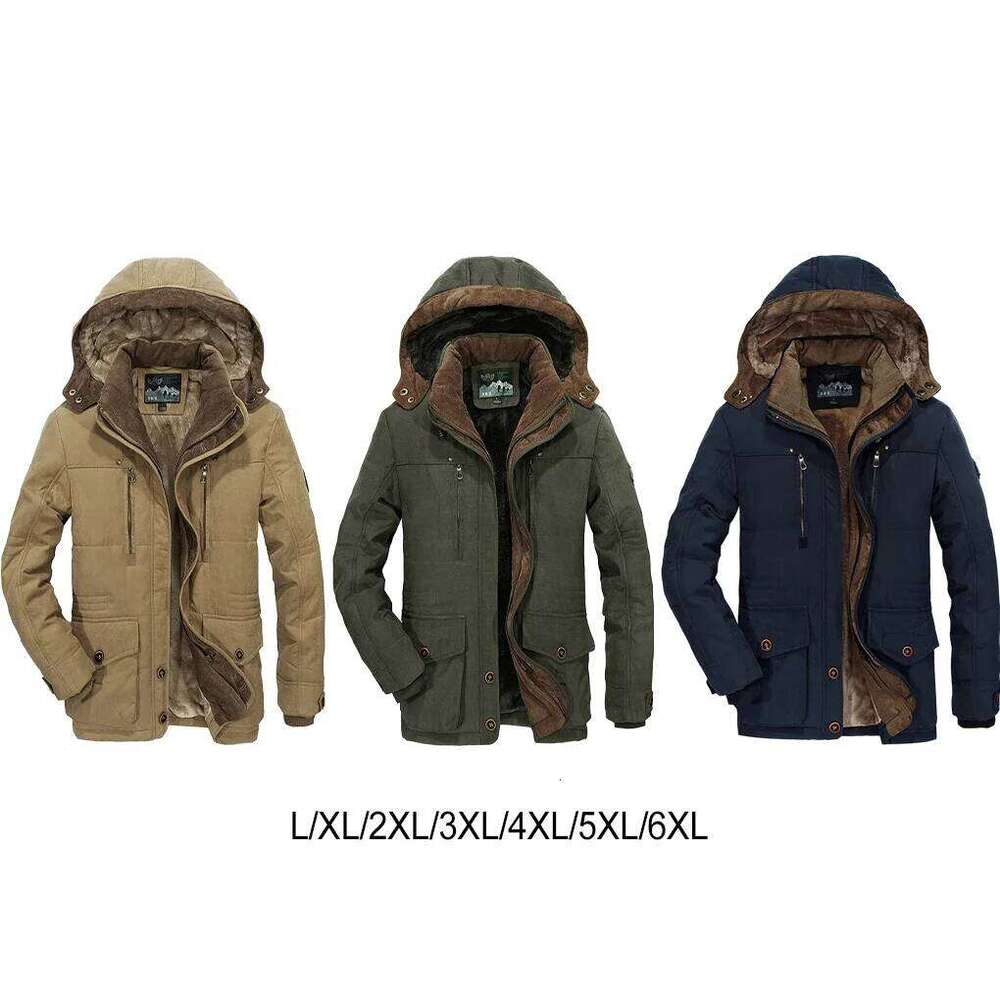 Thick Warm Padded Parkas Cotton Jacket Thick Casual Men's Parkas Winter Trend S-6XL Plus Size Outdoor Winter Jackets Men Down Cotton