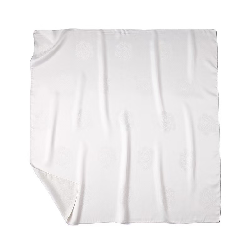 T2066 new multi-color all-match women's small silk scarf camellia print square scarf headscarf