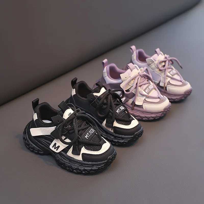 Autumn Kids Sneakers Casual Sport Shoes for Boys Patchwork Color Soft PU Leather Breathable Tennis Shoes 2025T251017