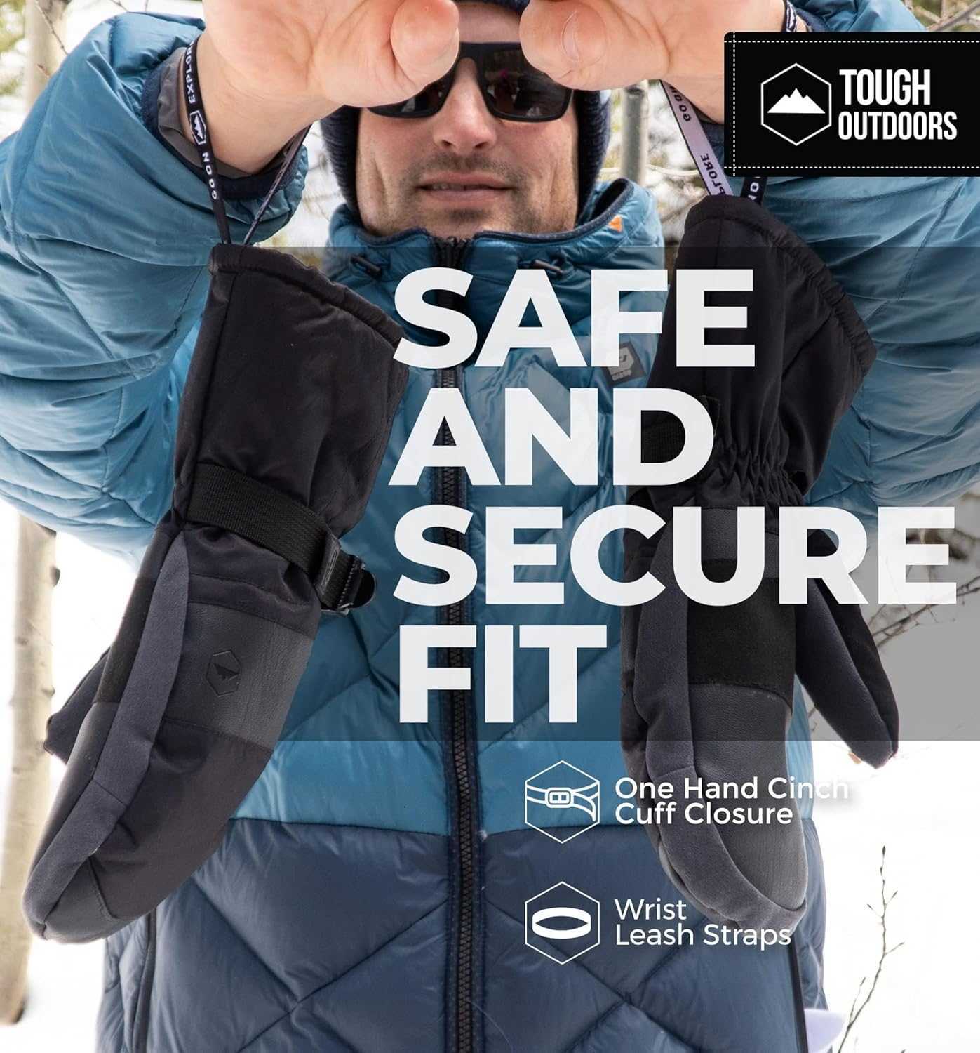 Outdoors Waterproof Ski Mittens Men Women Insulated Snowboarding Gloves Men Women for Snow Snowboard Skiing Winter Z251017