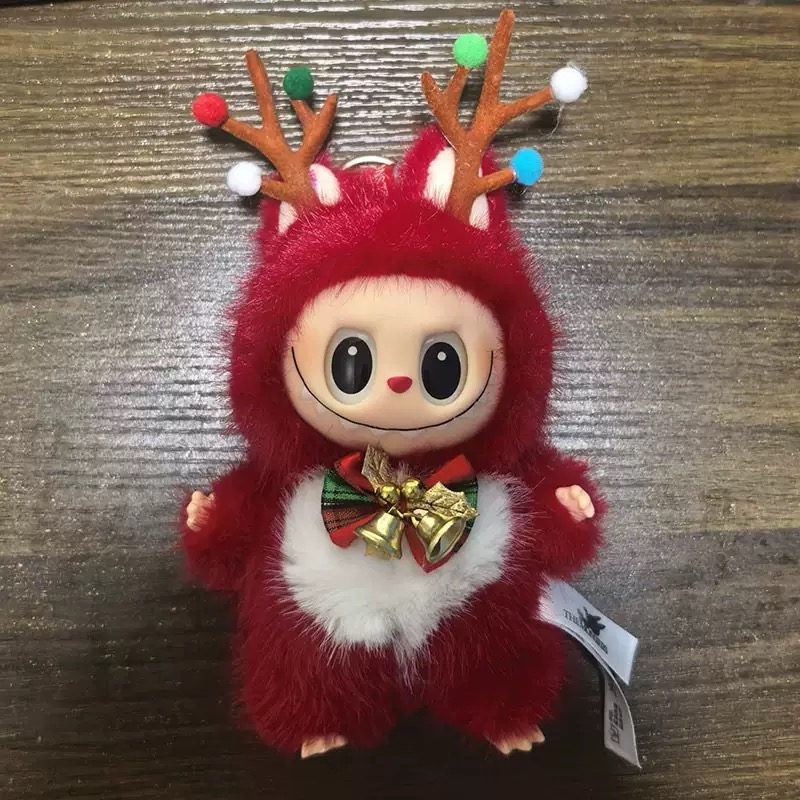 labubu doll V1 V2 V3 Monsters labubu Into Energy Series Blind Box Christmas present clothes Doll Keychain Decor Gift halloween
