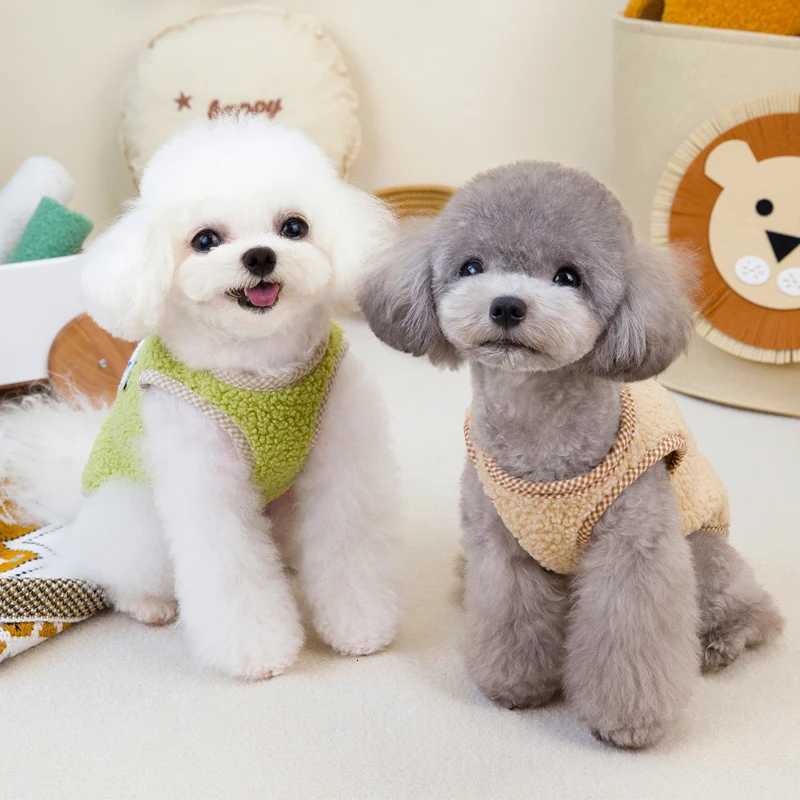 Fleece Warm Dog Vest Jacket Winter Green Costumes Dog Clothes For Small Dogs Chihuahua Bulldog Sleeveless Coat Puppy Outfits XXLW251017