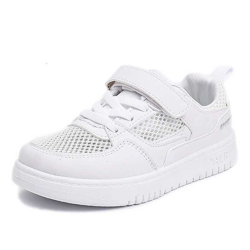 2025 New Leather Kids Running Shoes youngsters teens Casual Fashion Walking Sneakers Breathable Nonslip Girl Tennis FootwearT251017