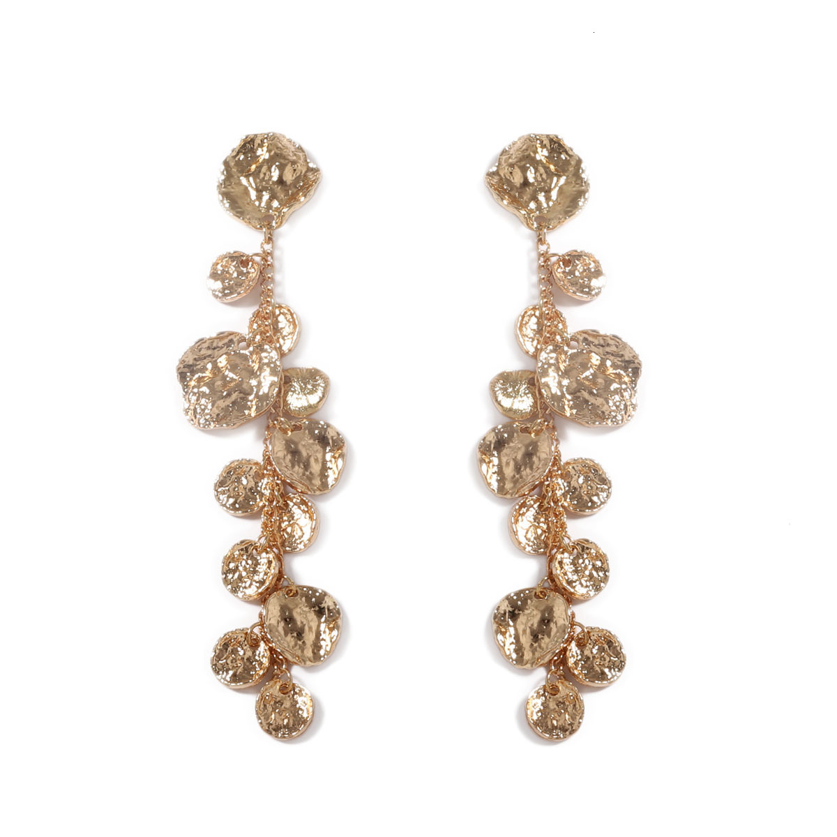 Personality Trend Retro gold earrings Minimalist Style Long Geometric Round luxury Style Earrings Women for Banquets free shipping