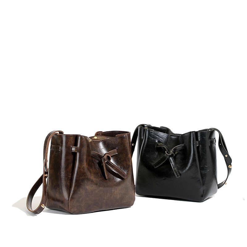 Minimalist Style Crossbody Shoulder Mother and Child Handbag Korean Version Versatile Trendy Women's Handmade Material Bag