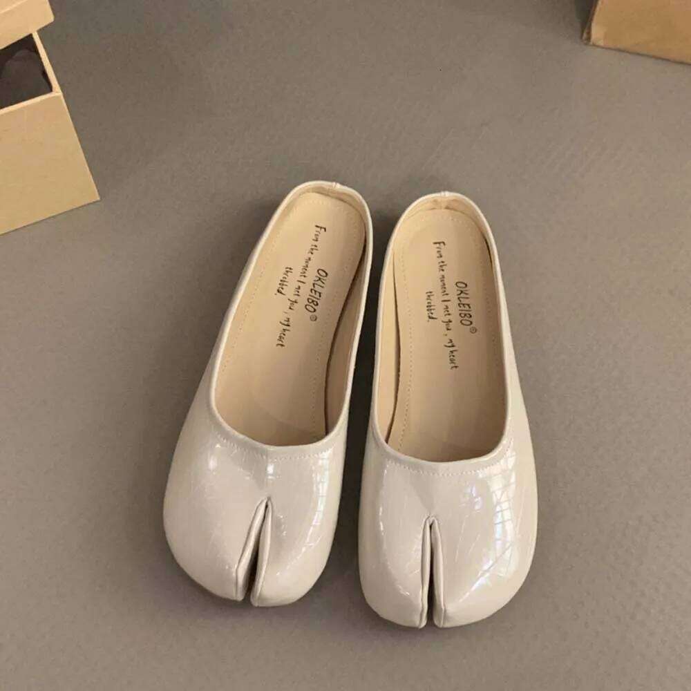 Split Closed Round Toe Women Loafers Mary Jane Mules Slingback Slip On Comfort Casual Beach Shoes Flats Slippers