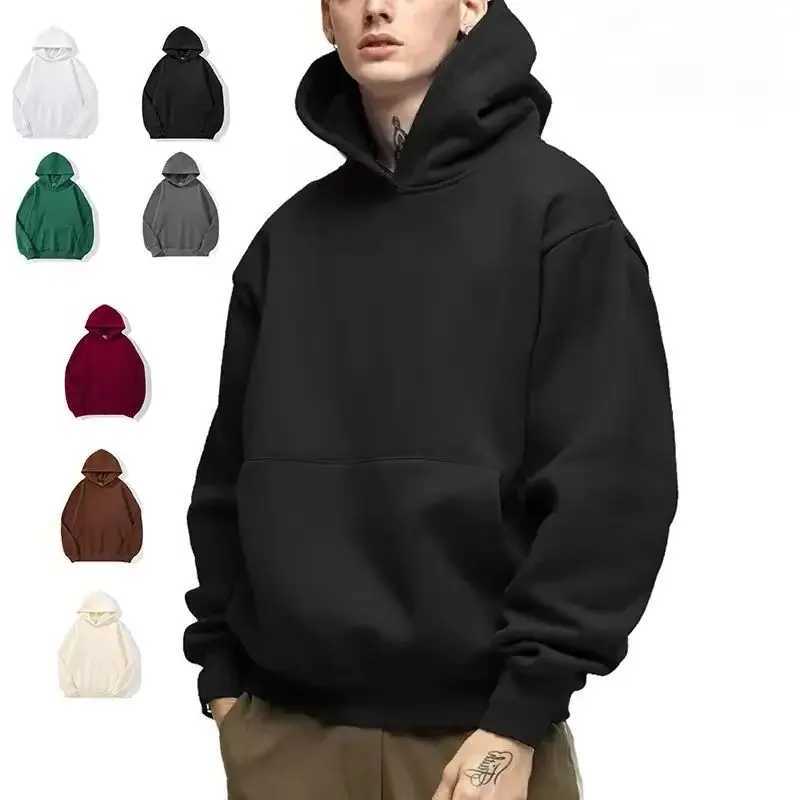 Unisex hoodie highquality sweater hiphop fashion casual top trendy spring and autumn solid colorcomfortable new style 2025 Z251017