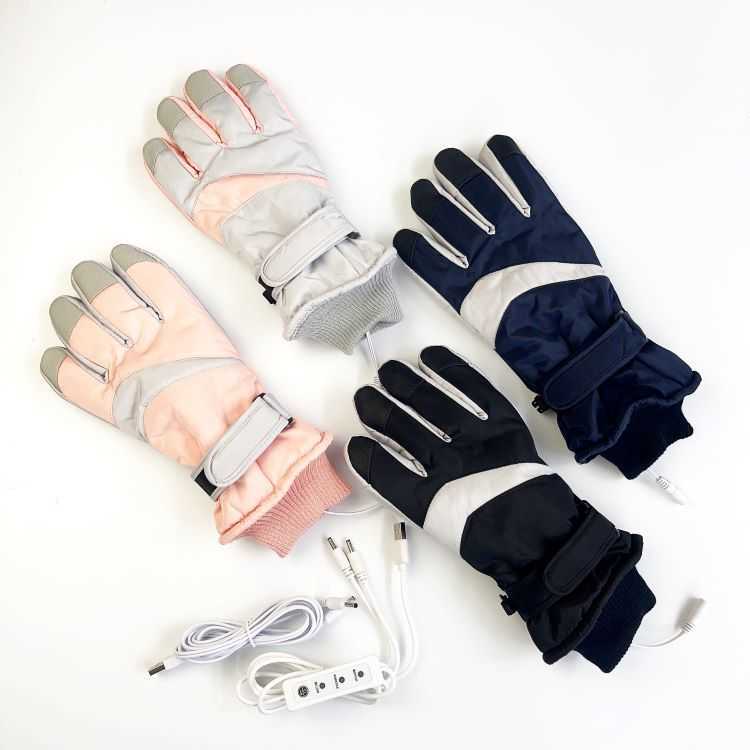 Heated Ski Gloves Usb Electric Heating Winter Outdoor Warm Touchscreen Waterproof Thickened Antislip Palm Direct H251017