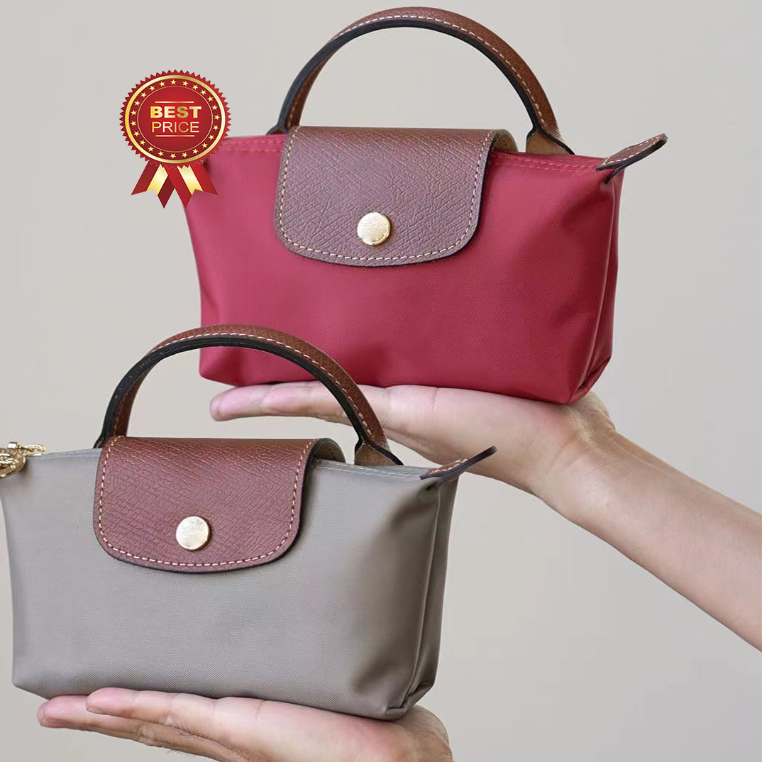 Women Tote Mini Handbag Long Ch with Leather Flap Metal Snap Closure Small Crossbody Purse Casual Everyday Shoulder Bag for Ladies Outing Travel Portable