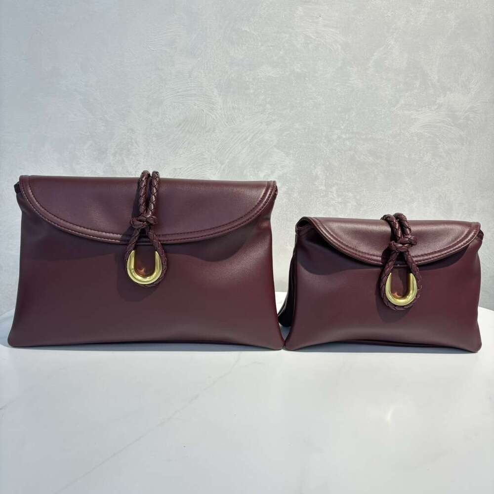 25 New Shu Qi Same Style B Brand Liberta Woven Genuine Leather Clutch Fashion Envelope Single Shoulder Crossbody Bag