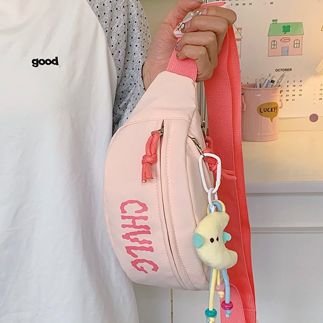 Children's Waist Bags Casual Backpacks for Teenager Single-shoulder Chest Bags for Students