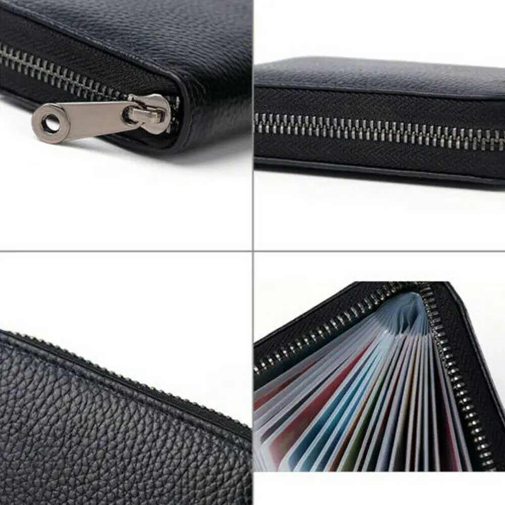 Business Card Holder Wallet Men Bank CardID CardCredit Card Holder 22 Bits Card Wallet RFID Blocking Protects Case Coin PurseW251017