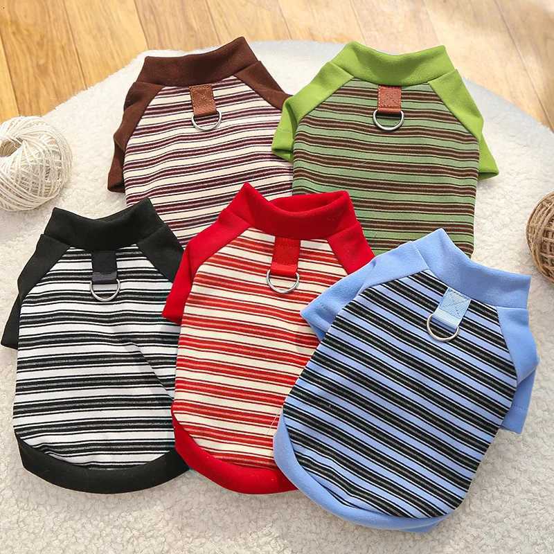 Pet Dog Hoodies Autumn Winter Warm Dog Clothes for Small Dogs Kitten Puppy Costumes Pet Striped Dog Shirt Chihuahua SweatshirtW251017