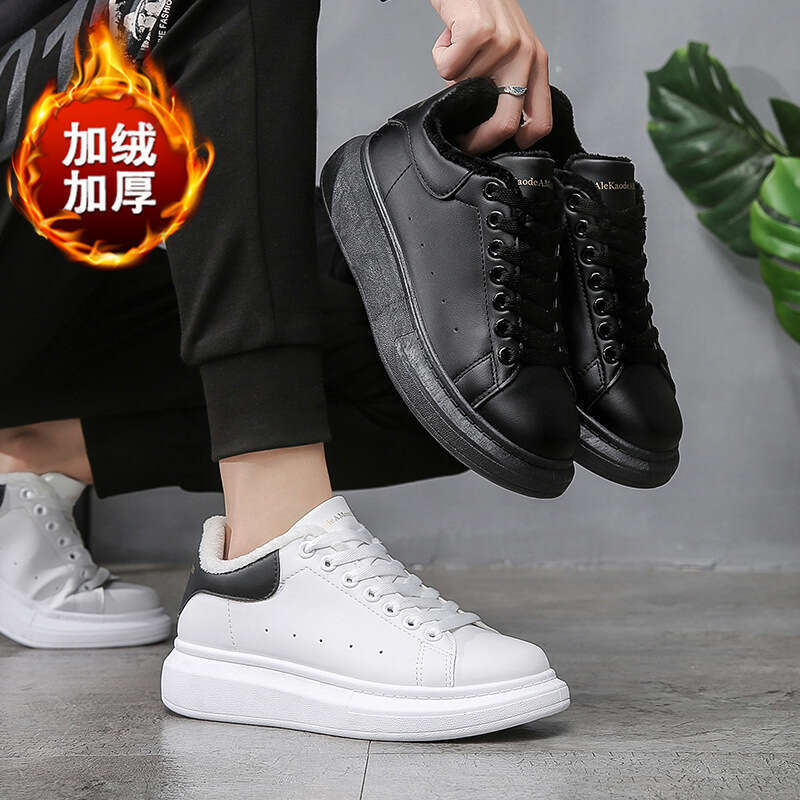 Spring And Autumn Men's Couple Sneakers Korean Versatile Thick Sole Height Increasing Internet Celebrity Same Style White Trendy Sports new Shoes
