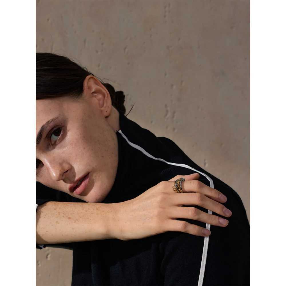 Yhpup 678 Distinctive Stainless Steel Metal Four Finger Stacking Ring Waterproof Charm Trendy Unusual Jewelry AccessoriesW251017