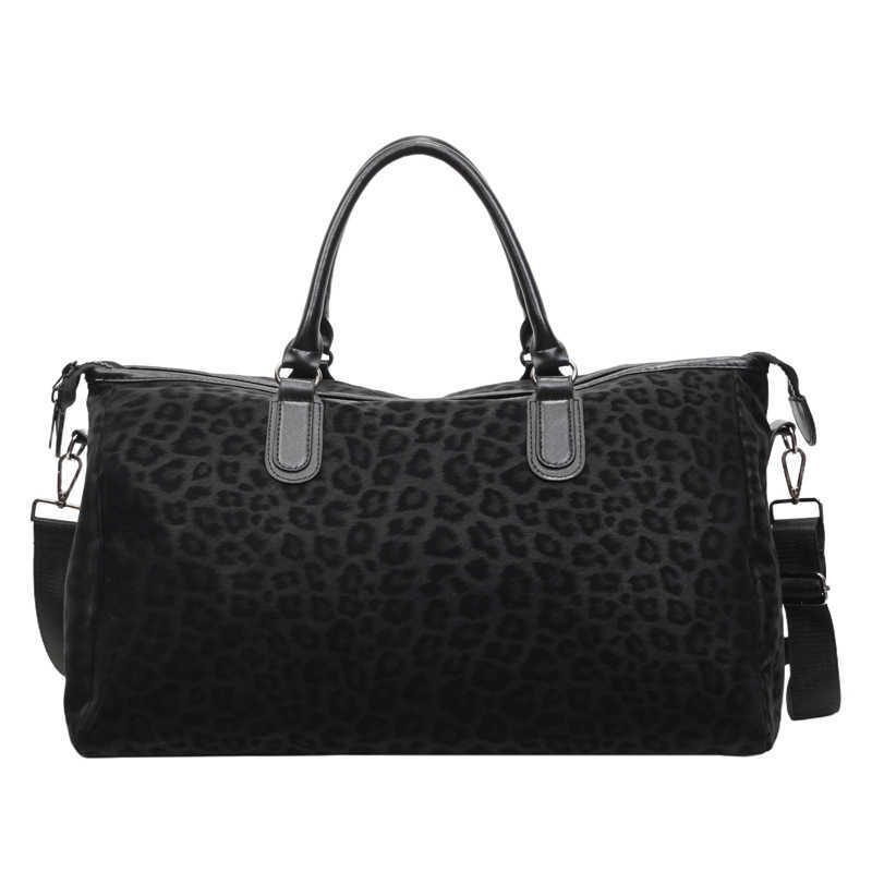 Travel Bag Leopard Print Large Capacity Crossbody Handbag Short Distance Business Travel Bag Gym Bag 250415