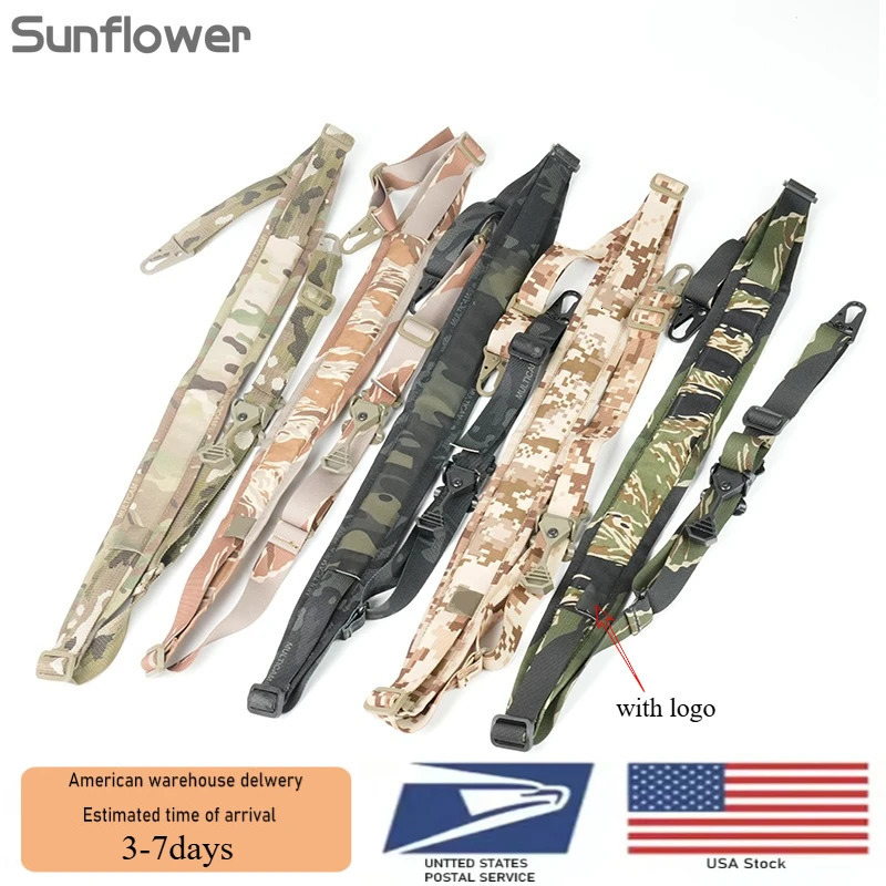 US Warehouse Tactical Nylon Rifle Sling Quick Adjustment 2 Point Padded Combat Modular Hunting Shooting Equipment Accessories 251011