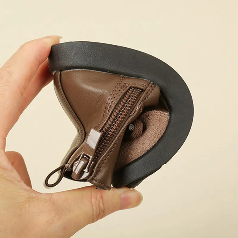 Spring Baby Shoes Leather Toddler Boys Ankle Boots Rubber Sole Infant Shoes Fashion Little Girls Boots 1525 251015