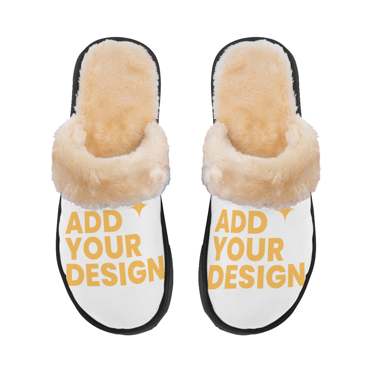 DHgatepod Men's Plush Slippers - Cozy Non-Slip Indoor House Shoes for Fall & Winter