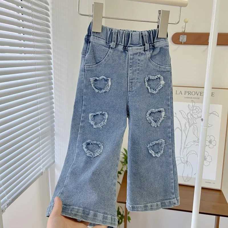 Baby Girls Jeans Kids Autumn Loose long Pants New Childrens Straight Wideleg Trousers Toddler Fashion Spring Casual ClothingT251017