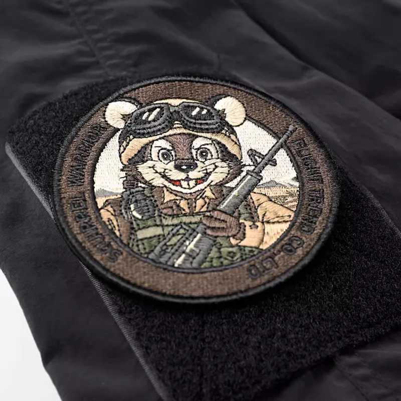 Vintage Embroidery Patchwork Design Tactical Function Bomber Jackets Mens Clothing Y2K High Street Techwear Baseball Jackets J251017