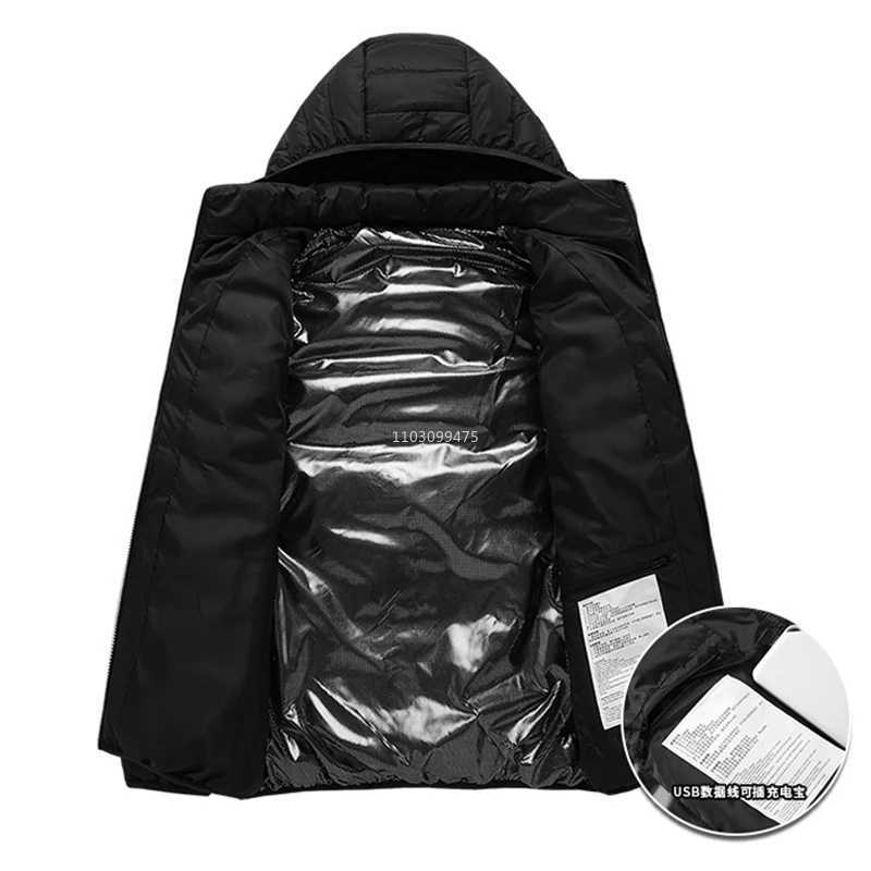 21 Areas USB Electric Heated Jacket Men Women Heated Jacket Winter Clothing Snowfield Camping Hiking Apparel Thermal Down Jacket H251017