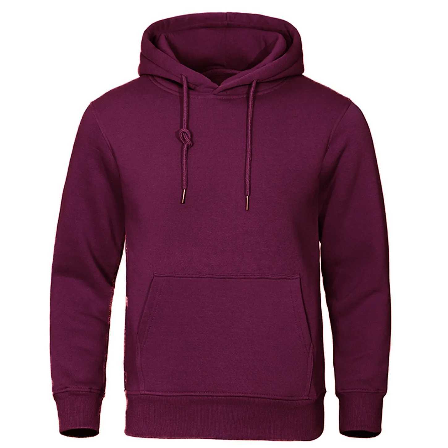 Autumn Winter Men Fleece Warm Mens Sweatshirt Casual Solid Color Streetwear Pullovers Sport School Fashion Hot Sale Hoodies Z251017
